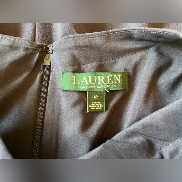 Lauren Ralph Lauren Stretch Jersey Sleeveless Midi Dress Navy Blue Size 12 EUC - Picture 6 of 6